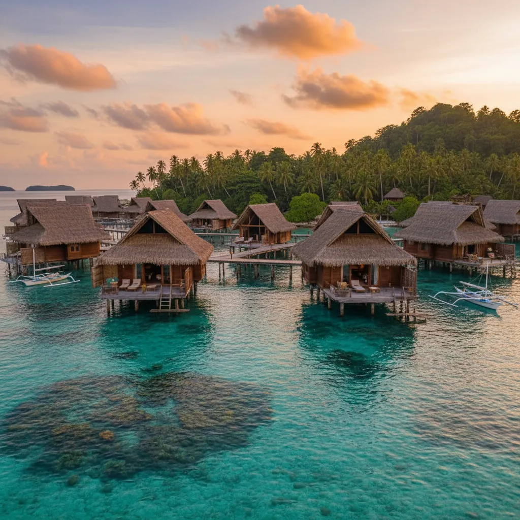 Overwater bungalow Misool