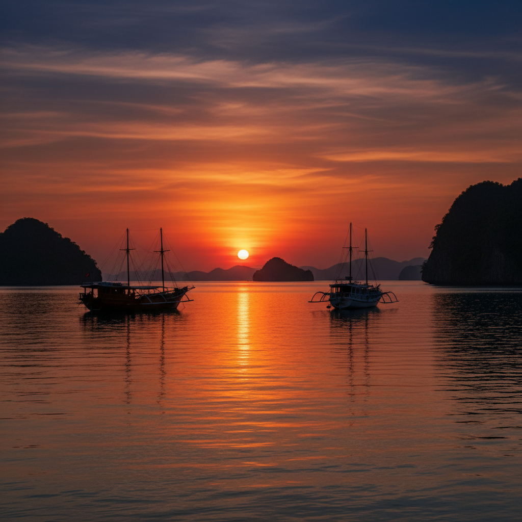Sunset di pantai Misool