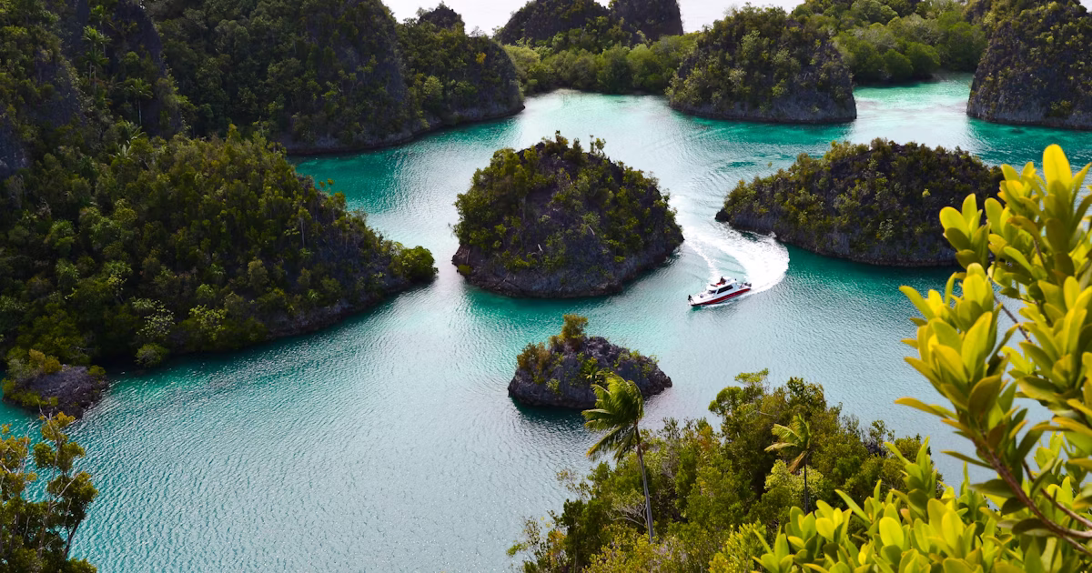 Aerial karst landscape