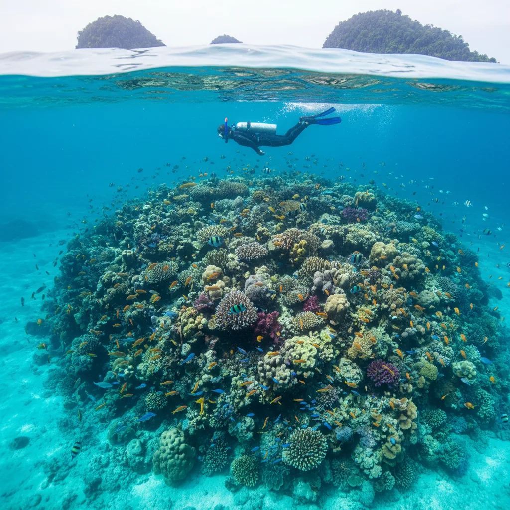 Snorkeling family